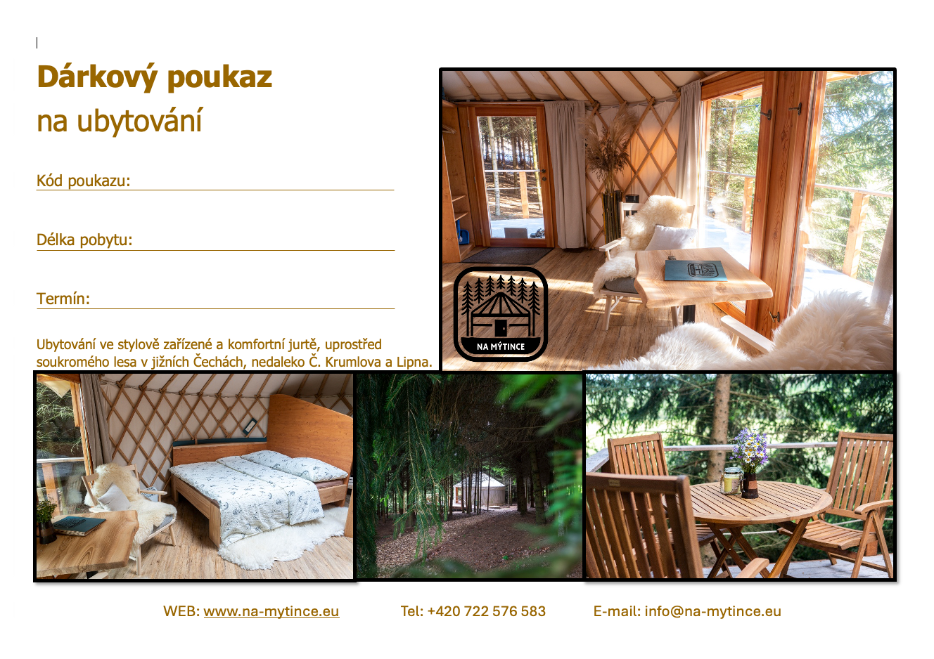 Dárkový poukaz Na mýtince